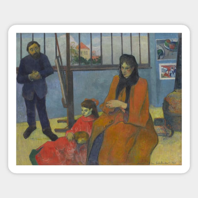 Schuffenecker's Studio by Paul Gauguin Magnet by Classic Art Stall